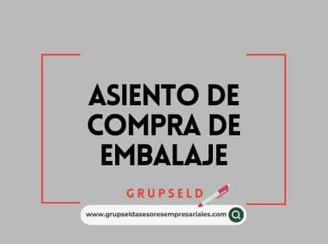 Asiento de compra de embalaje